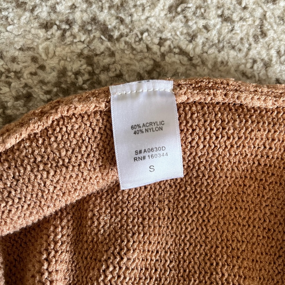 Miss Lola Tan Knit Cut-out Maxi Dress - Picture 6 of 6